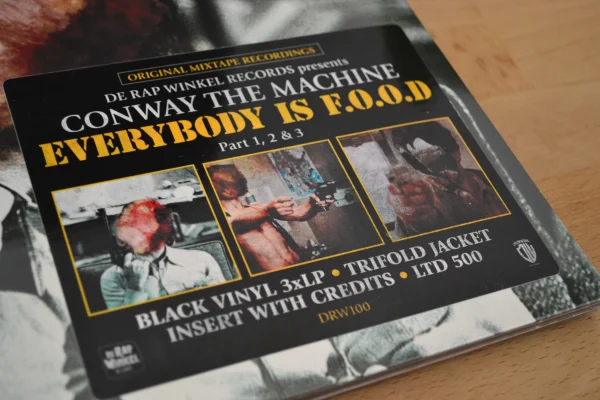 everybody_is_food_1_2_3_hypesticker_webp Conway The Machine - Everybody Is F.O.O.D Part 1, 2 & 3 (Black vinyl Tri-Fold 3xLP)